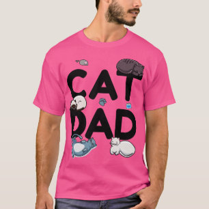 Cat Dad Cat Cat man Daddy Kitty Meow (2) T-Shirt