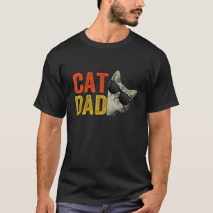Cat Dad Cat Daddy Best Cat Dad Ever Fathers Day 80 T-Shirt