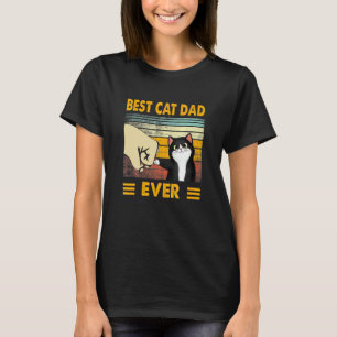 Cat Dad Cat Daddy Vintage Best Cat Dad Ever T-Shirt