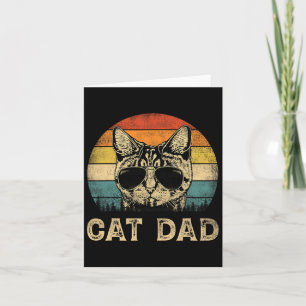 Cat Dad Cat Lovers Daddy Father's Day Card