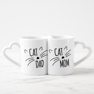 Cat Dad & Cat Mum Mug Set