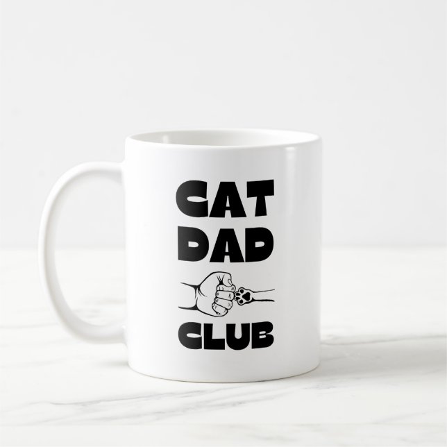 Cat Dad Club Coffee Mug (Left)