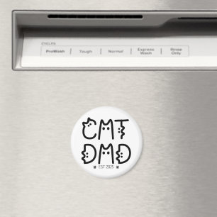 Cat Dad Custom Year Magnet