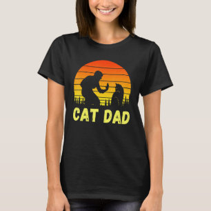 Cat Dad Daddy Fathers Day Christmas Cats T-Shirt
