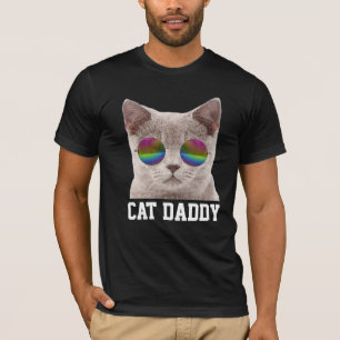 CAT DAD DADDY MENS T-SHIRT