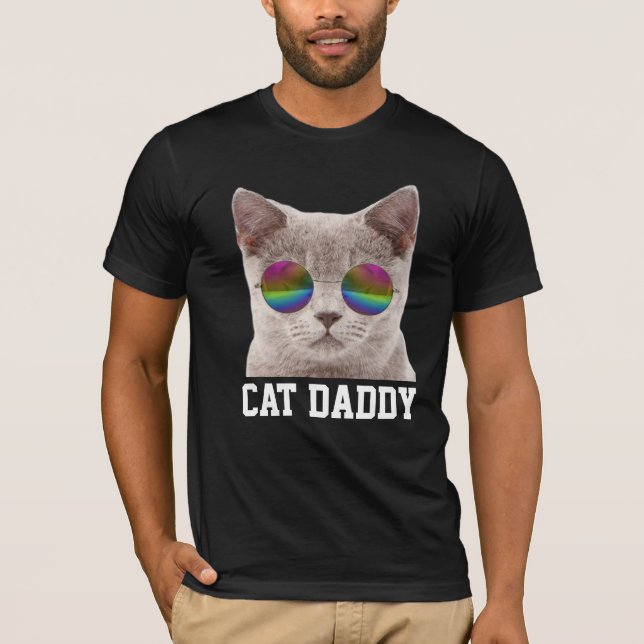 CAT DAD DADDY MENS T-SHIRT (Front)