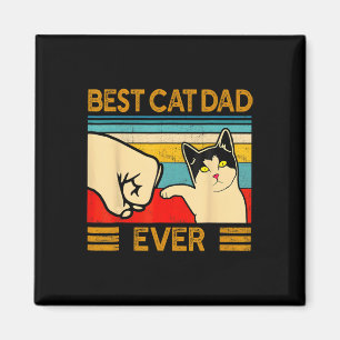 Cat Dad Ever Father's Day Gift Cat Daddy For Men Magnet