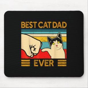 Cat Dad Ever Father's Day Gift Cat Daddy For Men  Mouse Mat
