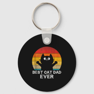 Cat Dad Ever - Funny Cats Tank Top Key Ring