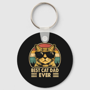 Cat Dad Funny Cat Dad Lover Fathers Day Cat Daddy Key Ring