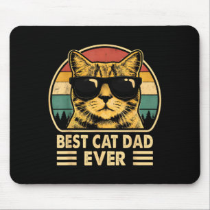 Cat Dad Funny Cat Dad Lover Fathers Day Cat Daddy Mouse Mat