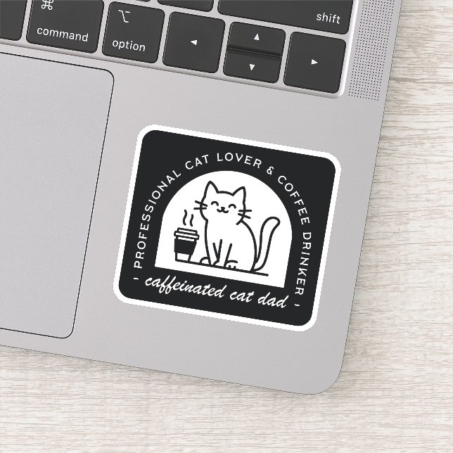 Cat dad funny coffee lover (Detail)