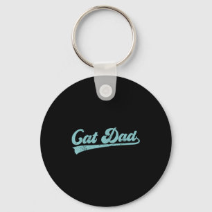 Cat Dad Funny Dad Father's Day Funny Papa  Key Ring