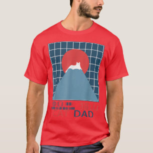 Cat Dad Funny Snow Cat On Top Of A Mountain Japane