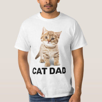 CAT DAD GINGER KITTEN  MENS T-SHIRTS