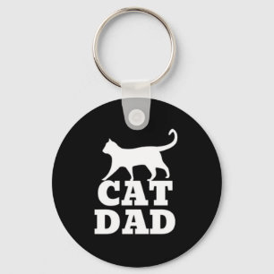 Cat Dad Keychain