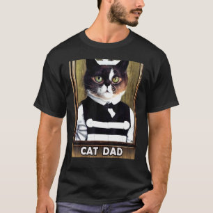 Cat Dad Kitty Kitten In Cat Style T-Shirt