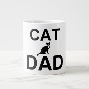 CAT DAD LARGE COFFEE MUG