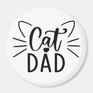 Cat Dad Magnet