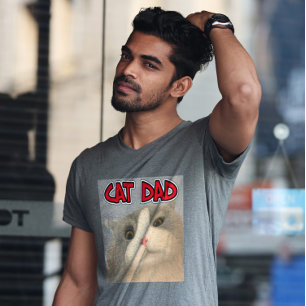CAT DAD MENS CAT LOVER T-SHIRTS