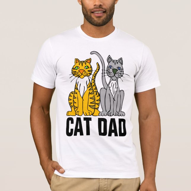 CAT DAD MEN'S CAT T-SHIRTS (Front)