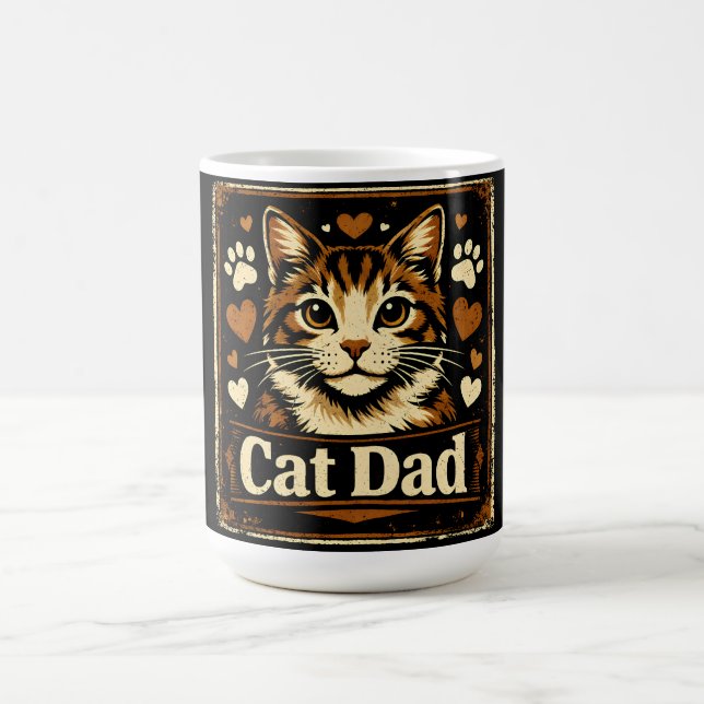 Cat Dad – Proud Feline Father Humour Love Coffee Mug (Center)