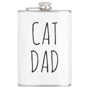 "Cat Dad" Simple Modern Farmhouse Hip Flask