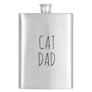 "Cat Dad" Simple Modern Farmhouse Hip Flask