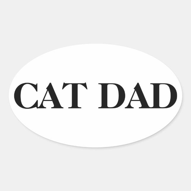 Cat dad stickers (Front)