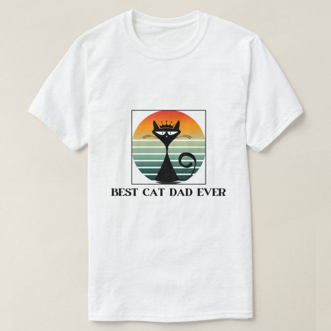 Cat Dad T-Shirt (Design Front)