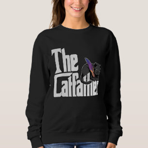 Cat Dad The Catfather Crazy Cat Father Kitty Daddy Sweatshirt