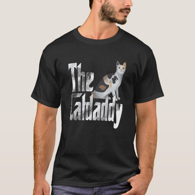 Cat Dad The Catfather Crazy Cat Father Kitty Daddy T-Shirt (Front)
