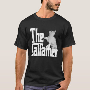 Cat Dad The Catfather Crazy Cute Cat Father Kitty T-Shirt