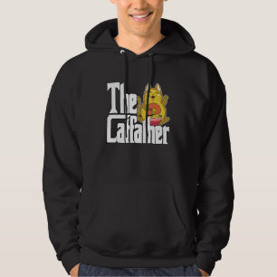 Cat Dad The Catfather Crazy Food Cat Father Kitty  Hoodie