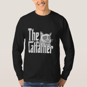 Cat Dad The Catfather Cute Meme Cat Father Kitty D T-Shirt