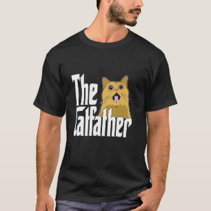 Cat Dad The Catfather Cute Meme Cat Father Kitty D T-Shirt