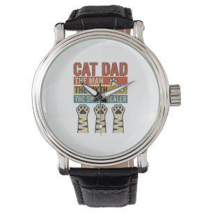 Cat Dad The Snack Dealer Vintage Cat Lover Shirt_1 Watch