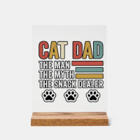 Cat Dad Vintage Funny Snack Dealer Shirt Design_1
