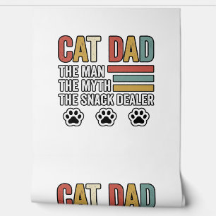 Cat Dad Vintage Funny Snack Dealer Shirt Design_1 Wallpaper