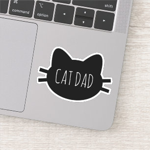 CAT DAD Vinyl Cut Custom Sticker