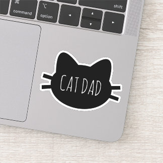 CAT DAD Vinyl Cut Custom Sticker