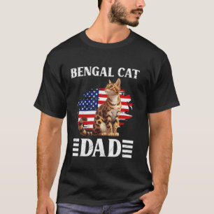 Cat Daddy Bengal Cat Dad Bengal Father Bengal Cat  T-Shirt