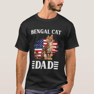 Cat Daddy Bengal Cat Dad Bengal Father Bengal Cat T-Shirt