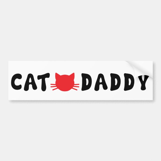 Cat Daddy Bumper Sticker (Front)