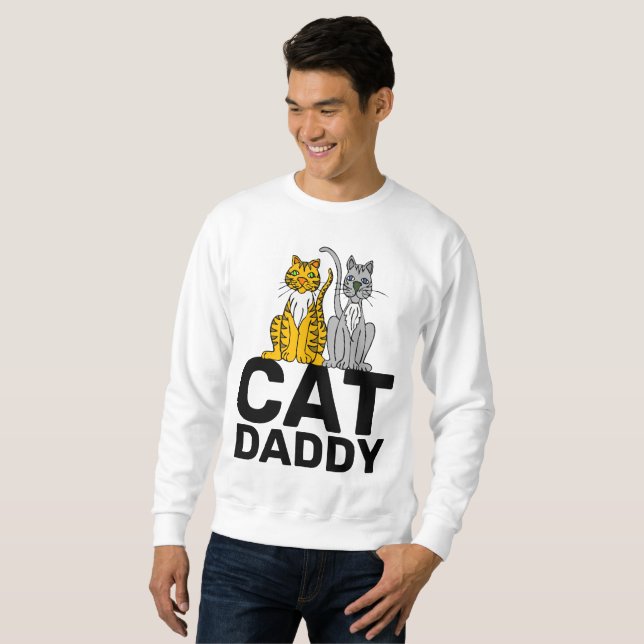 CAT DADDY, CAT DAD, MEN'S T-SHIRTS GUYS TEES (Front Full)