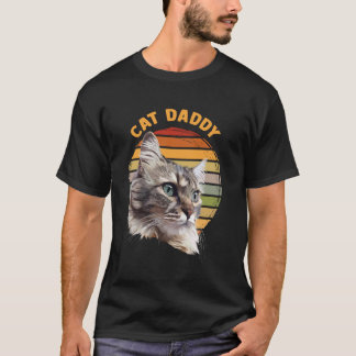 Cat Daddy Cat Vintage Retro, Father Day Gifts T-Shirt