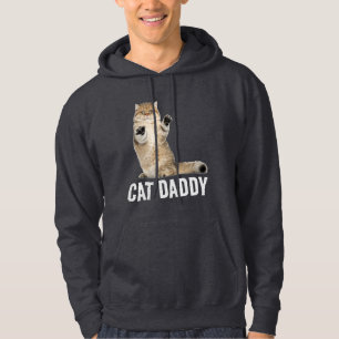 CAT DADDY DAD FUNNY CAT HOODIE HOODIES MENS