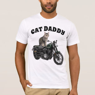 CAT DADDY DAD MOTORCYCLE MEN'S CAT T-SHIRTS