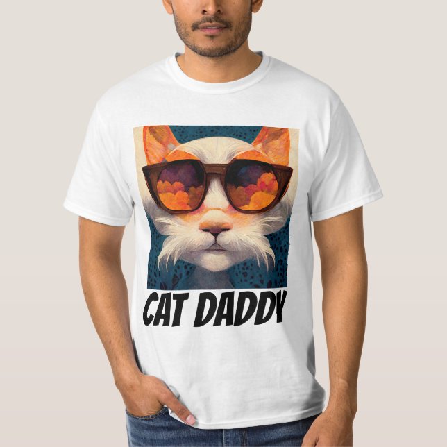 CAT DADDY DAD SUNGLASSES T-SHIRTS (Front)