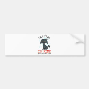 Cat daddy fathers day gift bumper sticker